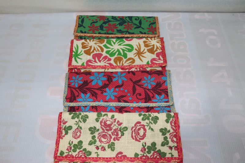 Multicolor Kalamkari Printed Fancy Jute Pouch Bag