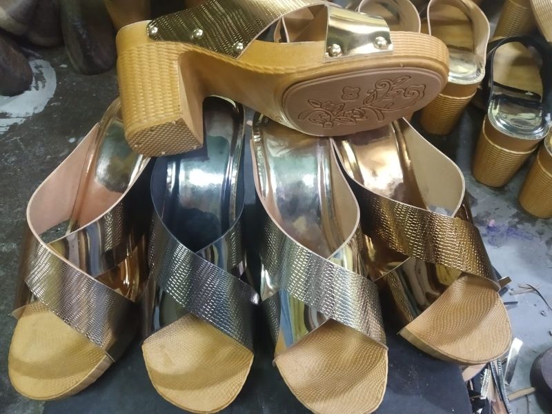 Dual Strap High Heeled Ladies Sandal