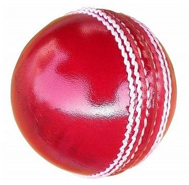 Red Leather Cricket Ball