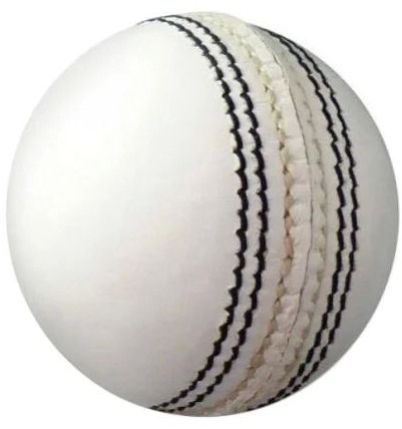 White Leather Cricket Ball