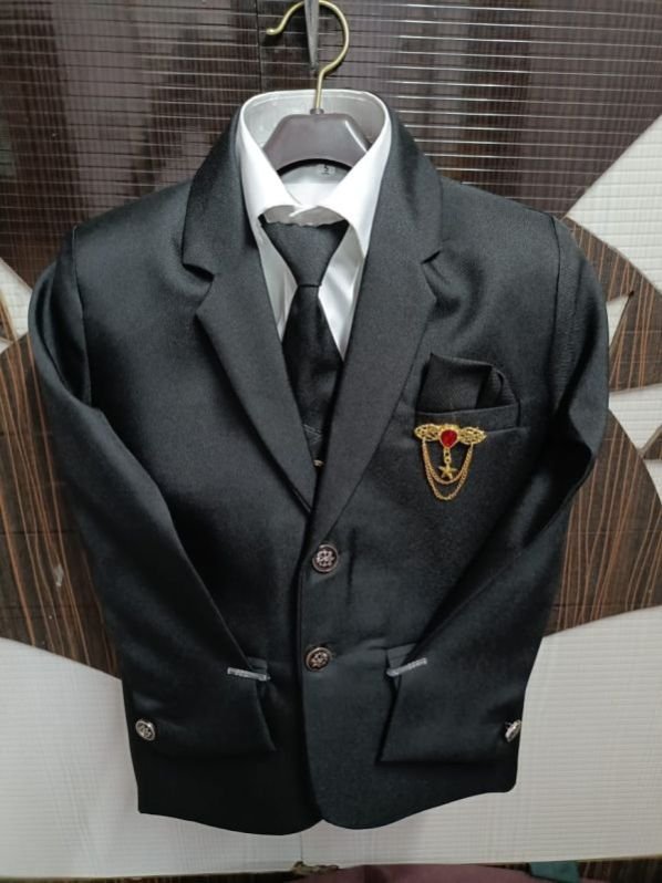 Black Designer Mens Coat Pant Suits