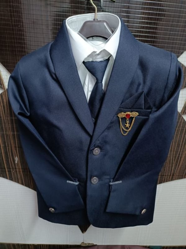 Dark Blue Designer Mens Coat Pant Suits