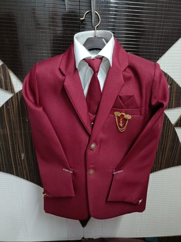 Red Designer Mens Coat Pant Suits