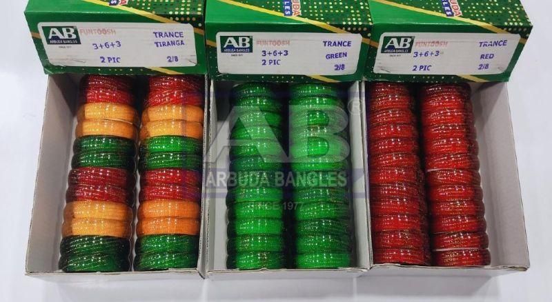 Funtoosh Trance 2 Cut Glass Bangles