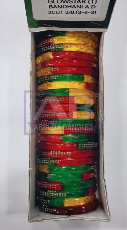 Glow Star Trance Glass Bangles