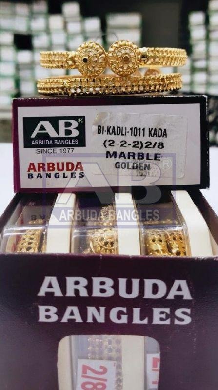 Marble Golden BI-Kadali Brass Kada