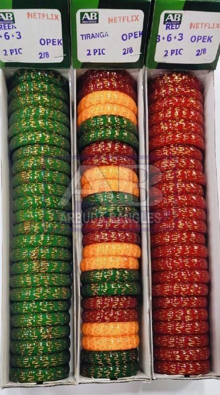 Netflix Opk 2 Cut Glass Bangles