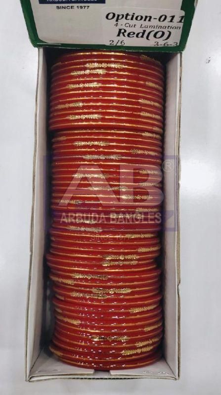 Option Red Glass Bangles