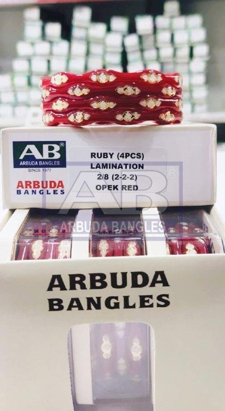 Ruby Opk Glass Bangles