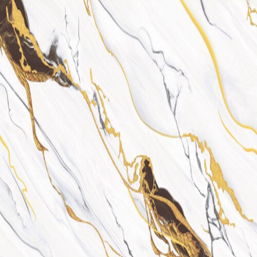 Golden Black Semi High Gloss Marble Tile