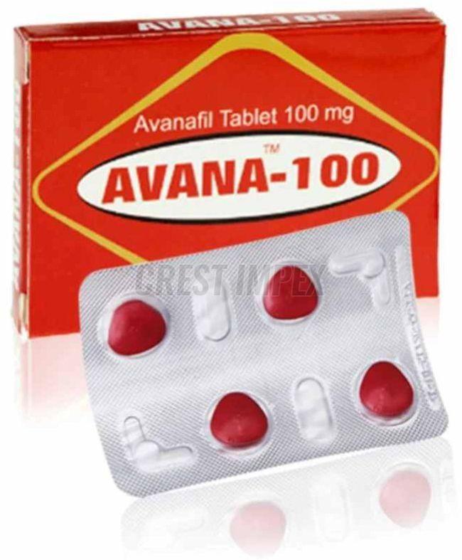 Avana 100 Avanafil Tablets