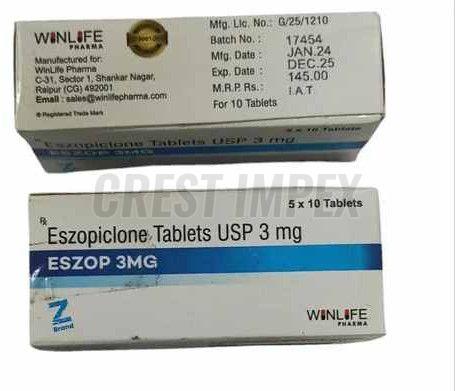 Eszop 3mg Eszopiclone Tablets