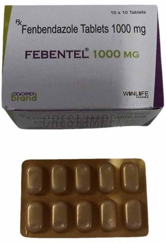 Febentel 1000mg Fenbendazole Tablets