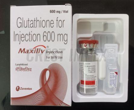 Maxiliv Glutathione 600mg Injection