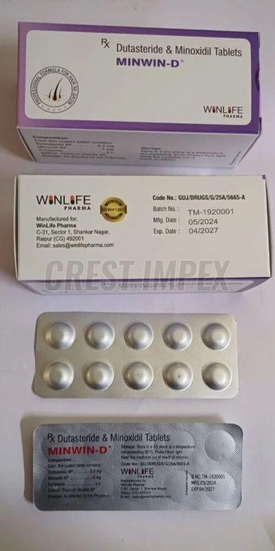 Minwin D Minoxidil Dutasteroide Tablets