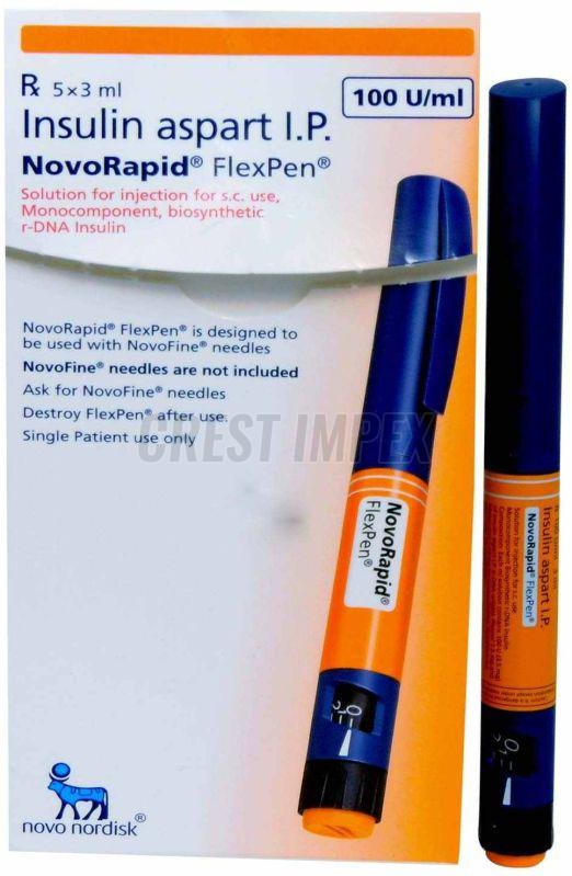 Novo Rapid Flex Pen Insulin Aspart Injection