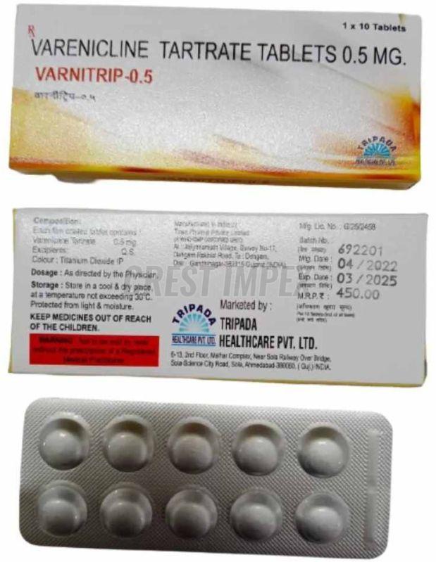 Varnitrip 0.5mg Varenicline Tartrate Tablet