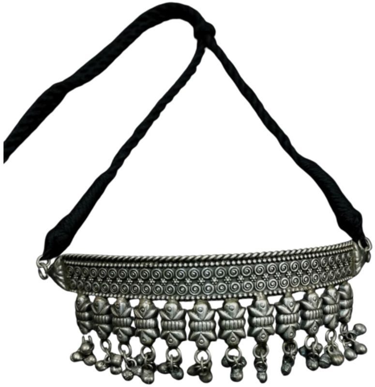 Handcrafted Oxidised Brass Choker Necklace