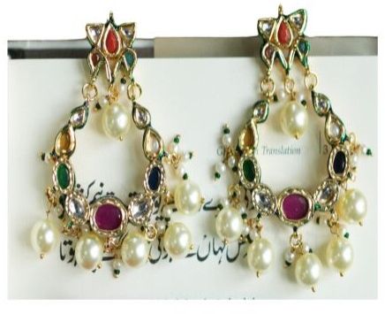 Kundan Multicoloured Earrings