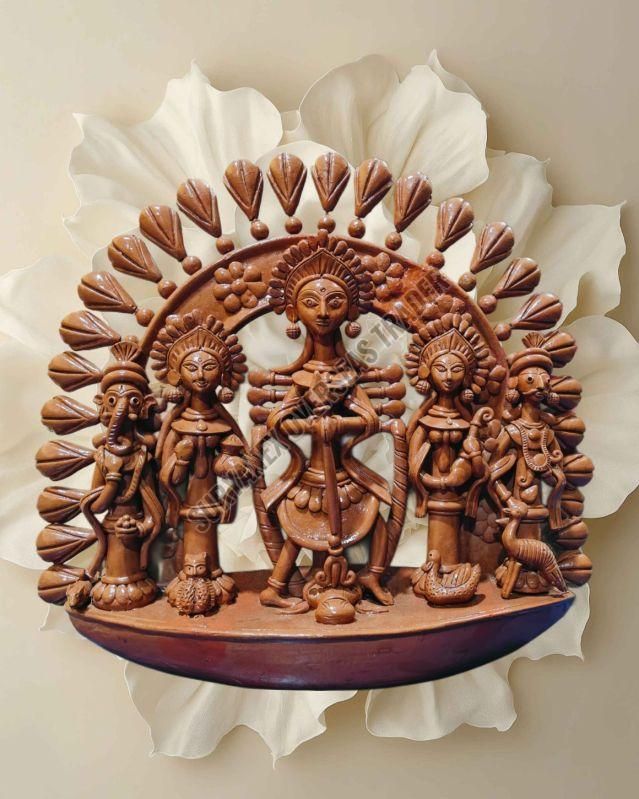 Handcrafted Terracotta Maa Durga Idol