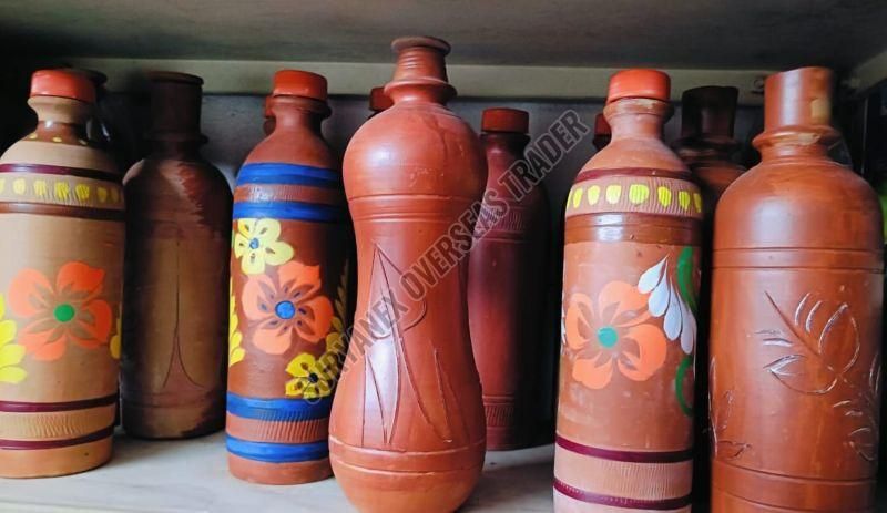 Nature Touch Handcrafted Clay Water Bottle
