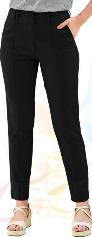 Ladies Black Formal Knitted Trousers