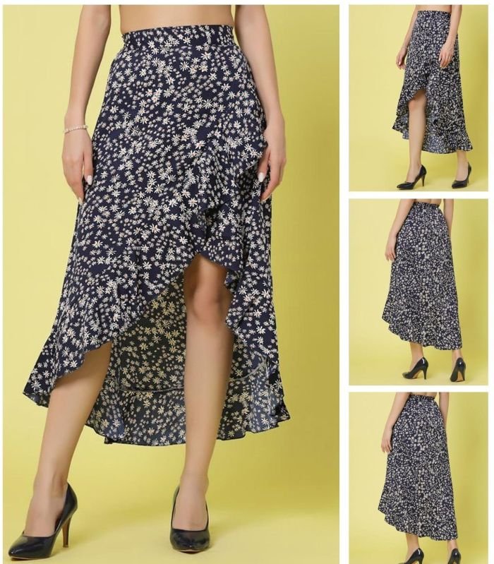 Ladies Midnight Daisy Cascade Skirt