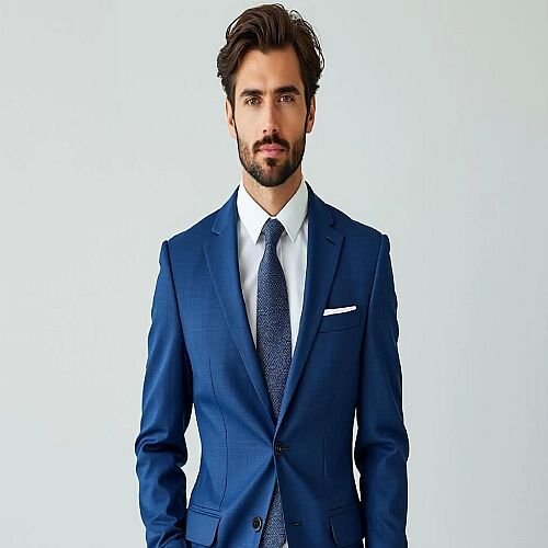 Mens Custom Design Royal Blue Bespoke Blazer