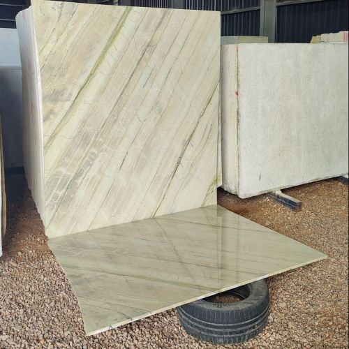 Polished Surface Look Katni Green Marble Slab