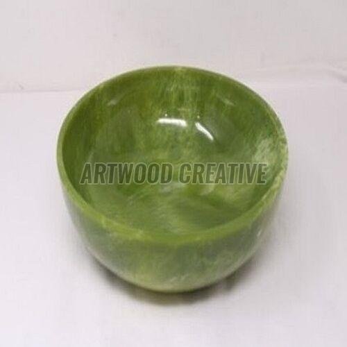 Green Resin Fruit Bowl