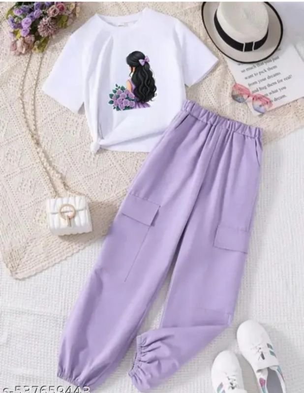 Fancy Girls T Shirt Flap Pant Set