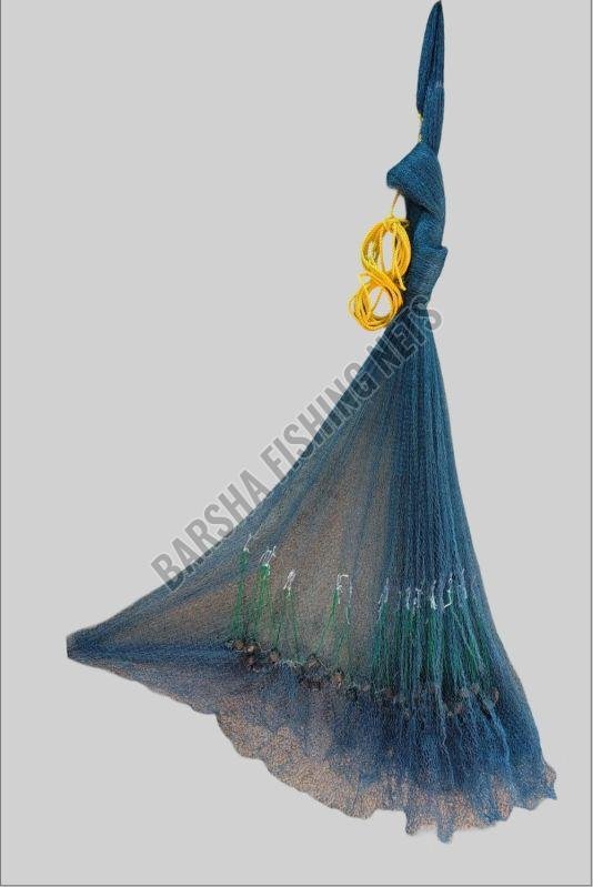 14mm Barsha Blue Cast Fishing Net, For Kids