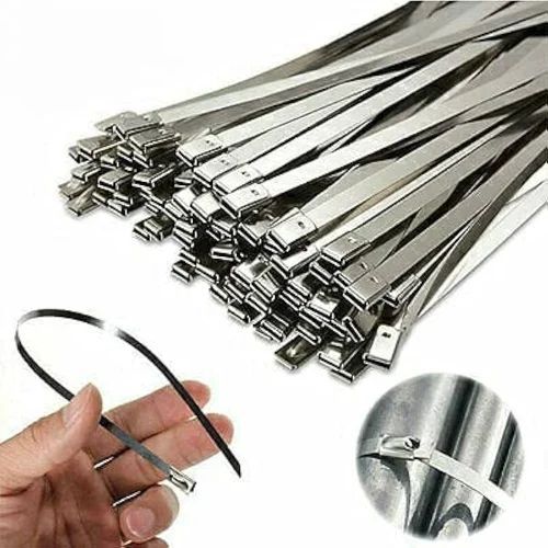100×4.6mm Stainless Steel Uncoated Ball Lock Cable Tie