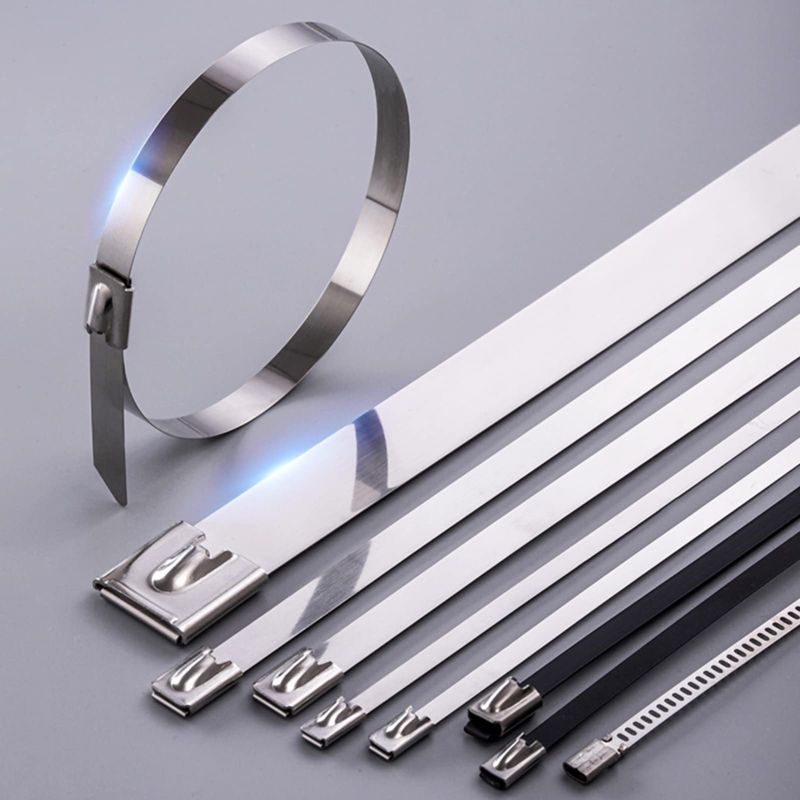 1000×4.6mm Stainless Steel Uncoated Ball Lock Cable Tie