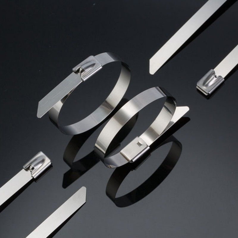 200×4.6mm Stainless Steel Uncoated Ball Lock Cable Tie