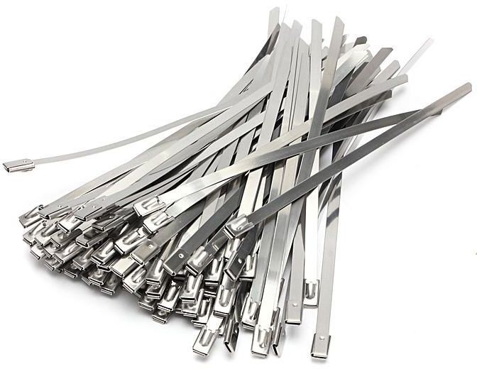 560×4.6mm Stainless Steel Uncoated Ball Lock Cable Tie