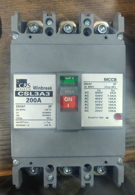 200A 3 Pole Molded Case Circuit Breaker