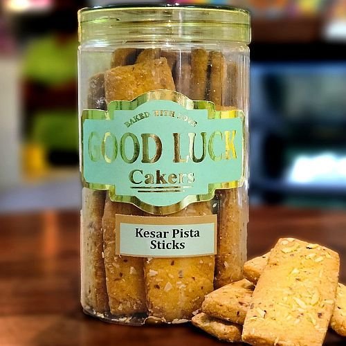 Good Luck Cakers Kesar Pista Stick Cookies