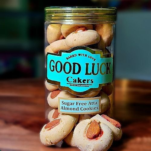 Good Luck Cakers Sugar Free Atta Almond Cookies