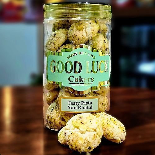 Good Luck Cakers Tasty Pista Nan Khatai Cookies