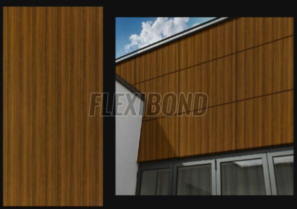 Burma Teak Wood Finish Aluminum Composite Panel
