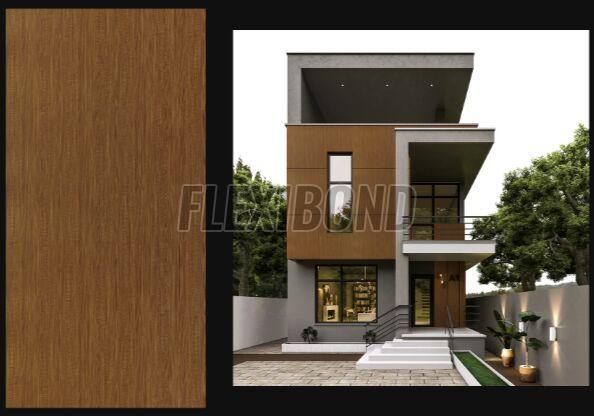 Canadian Cherry Wood Finish Aluminum Composite Panel