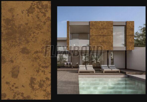 Corten Swirl Finish Aluminum Composite Panel