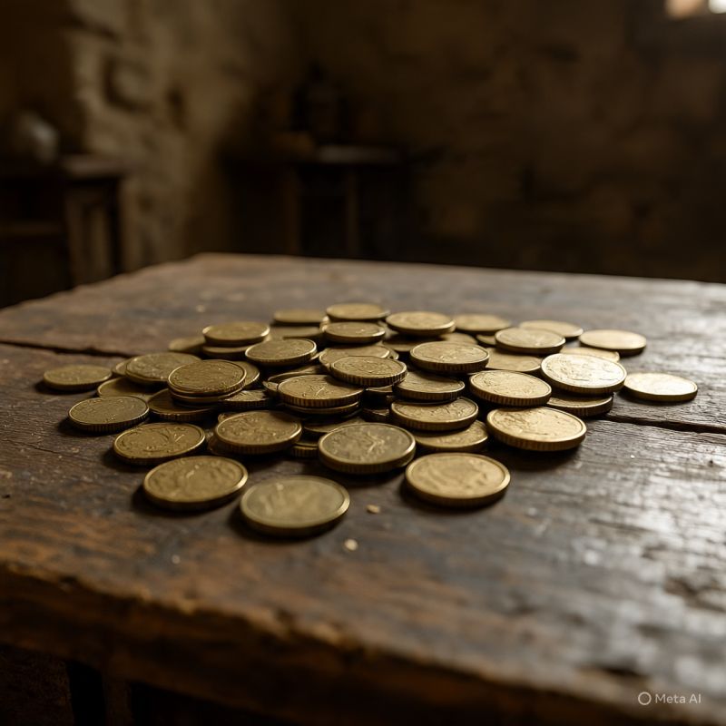 Round Gold Coin