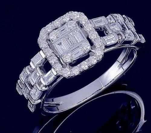 Women Stackable Baguette Diamond Ring