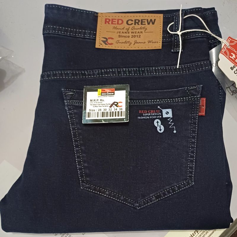 Red Crew Mens Black Jeans