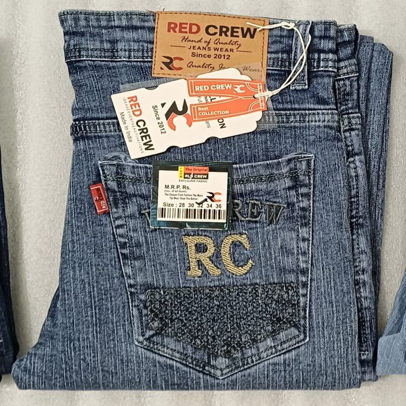 Red Crew Mens Grey Jeans