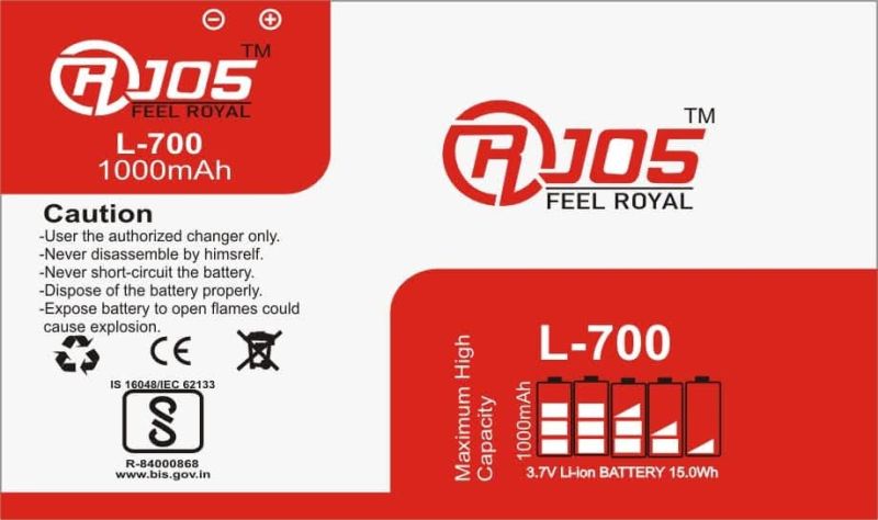 L-700 1000 mAh Li-Ion Battery