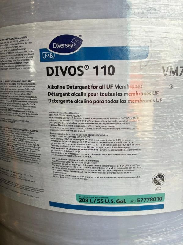 Liquid Divos 110 RO Membrane Cleaning Chemicals