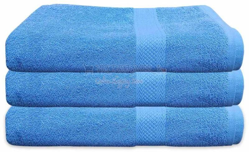 Blue Turkish Cotton Bath Towels